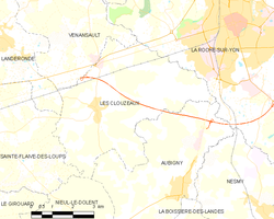 Map commune FR insee code 85069